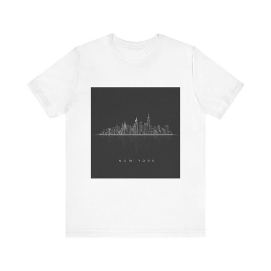 New York Skyline Unisex Tee, Urban Apparel, Travel Shirt, NYC Gift, Cityscape T-Shirt, Graphic Tee, Casual Wear