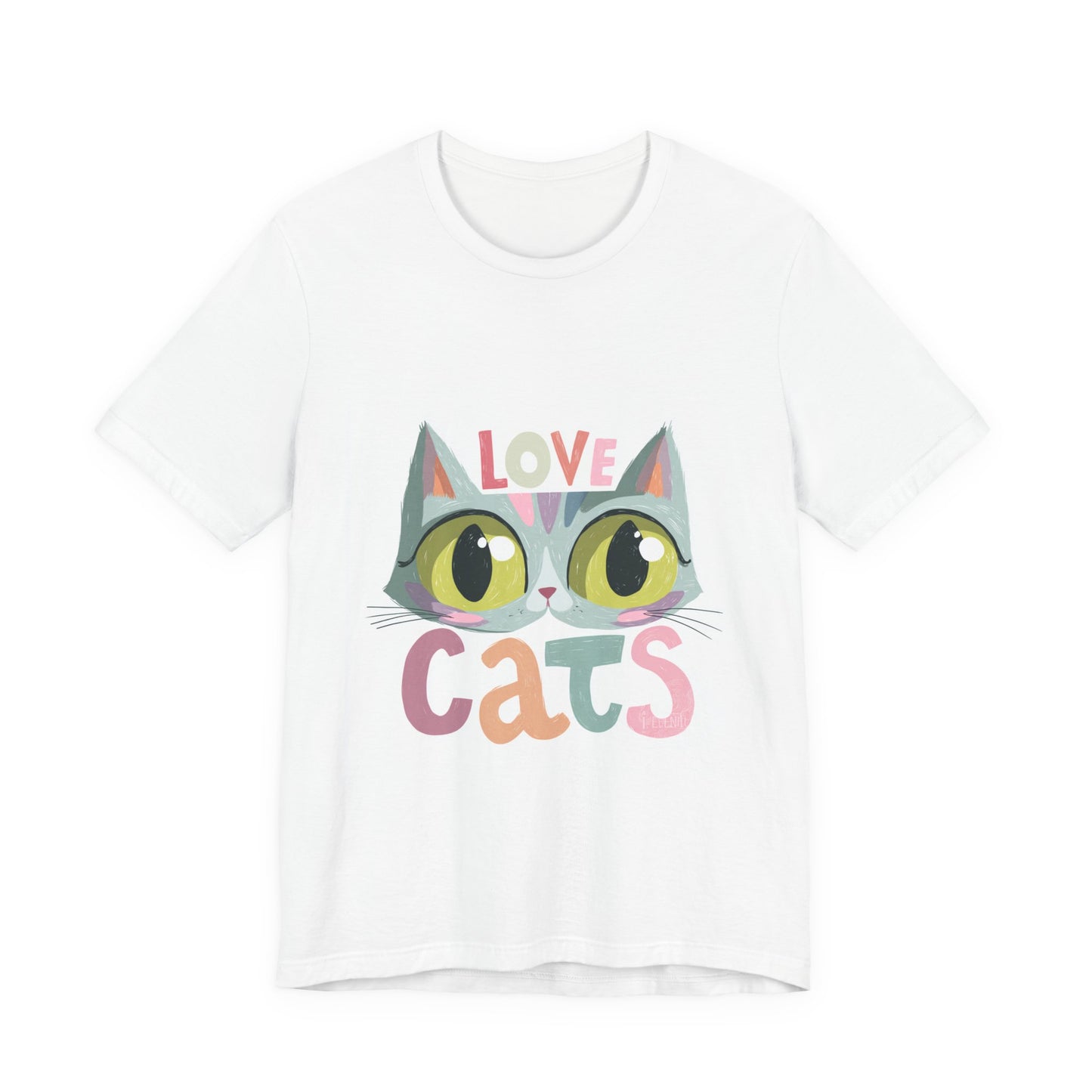Love Cats Unisex T-Shirt, Cat Lover Tee, Gift for Cat Owners, Cute Cat Shirt, Casual Everyday Wear, Fun Animal Apparel