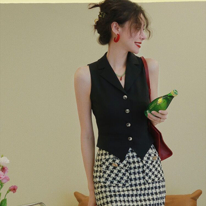 High Class Elegant Vintage Suit Vest Vest Waistcoat