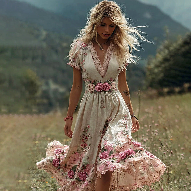 Creative Totem Women's Printed Wear Summer Dress