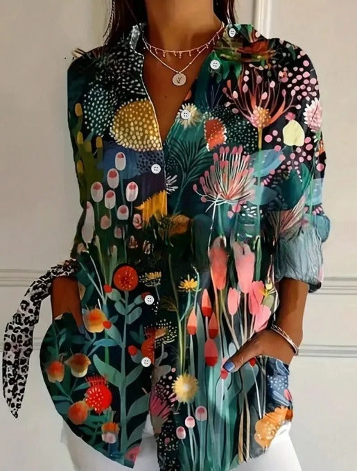 Trendy Long-sleeve Printed Pattern Printed 3D Shirt