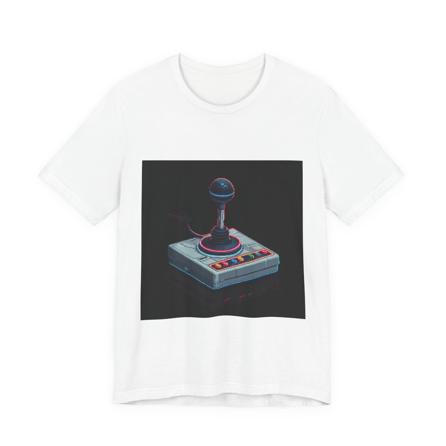 Retro Gaming Joystick Tee, Unisex Jersey Short Sleeve Tee for Gamers, Video Game Gift, Casual Wear, Gamer T-Shirt, Perfect for Birthdays