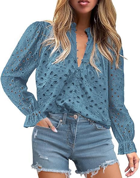 Women's Autumn Top Fashion Horn Long Sleeve Casual