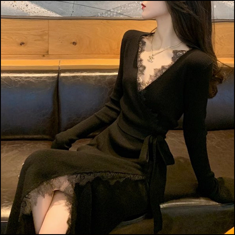 Women's Fashion Personality Slim Fit Woolen Skirt