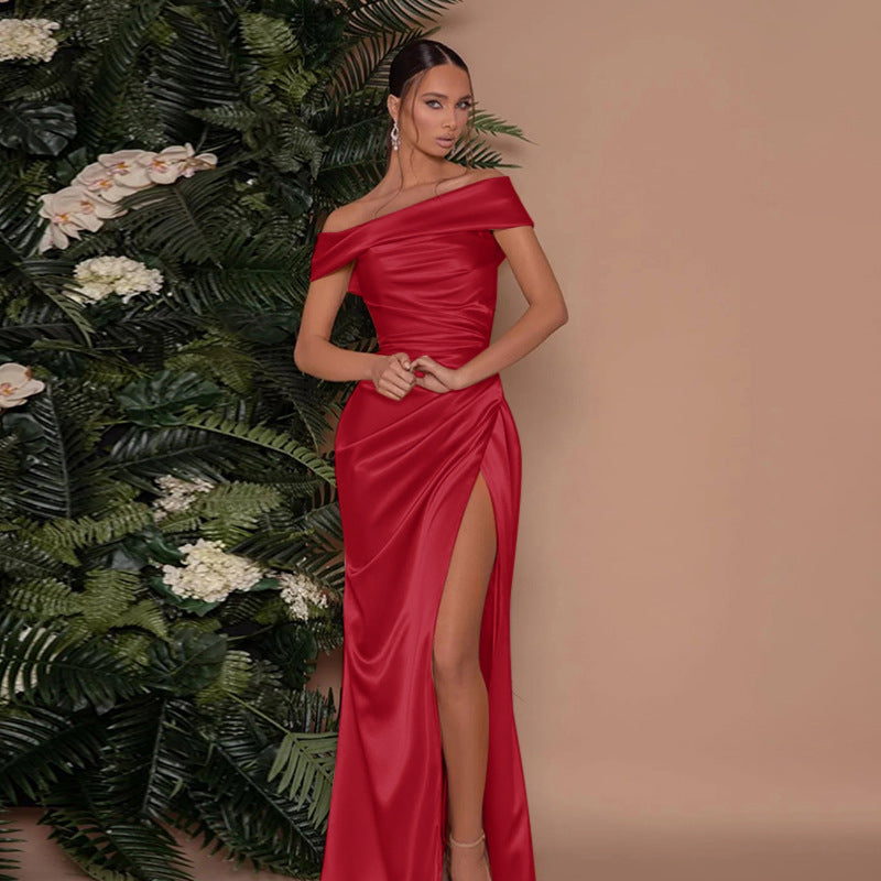 Socialite Style Elegant Women's Split Dress