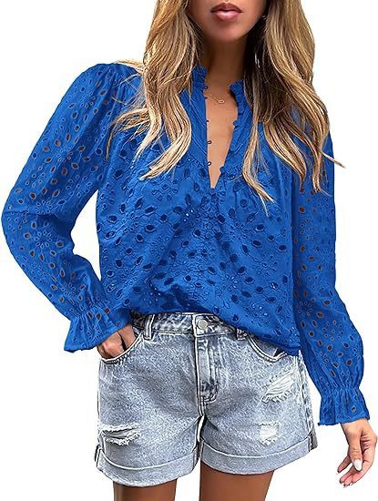 Women's Autumn Top Fashion Horn Long Sleeve Casual