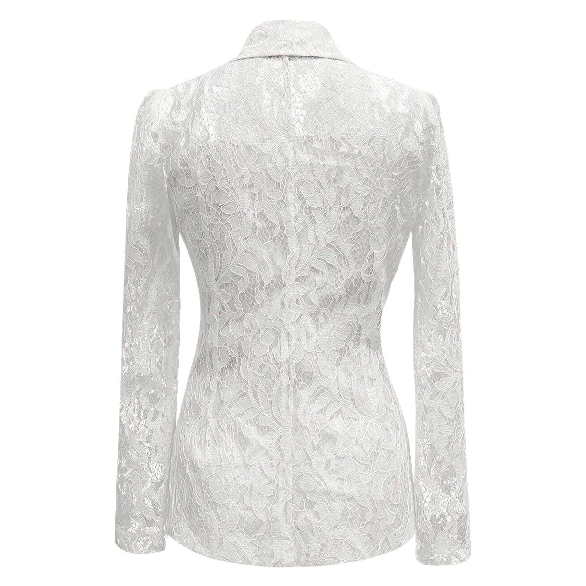 Stitching Hollow-out Petals Elegant Slim Coat