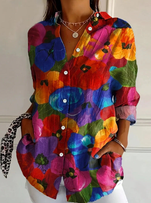 Trendy Long-sleeve Printed Pattern Printed 3D Shirt